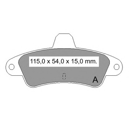 Photo Kit de plaquettes de frein, frein à disque VEMA 834500