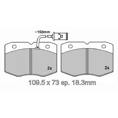 Photo Kit de plaquettes de frein, frein à disque VEMA 835290