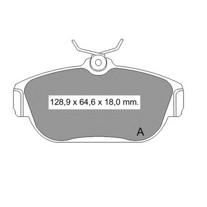 Photo Brake Pad Set, disc brake VEMA 835850