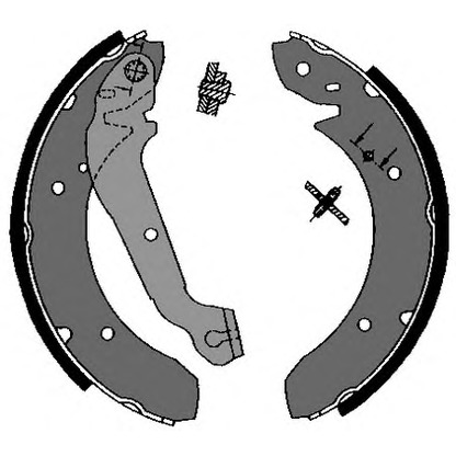 Photo Brake Shoe Set VEMA 84136