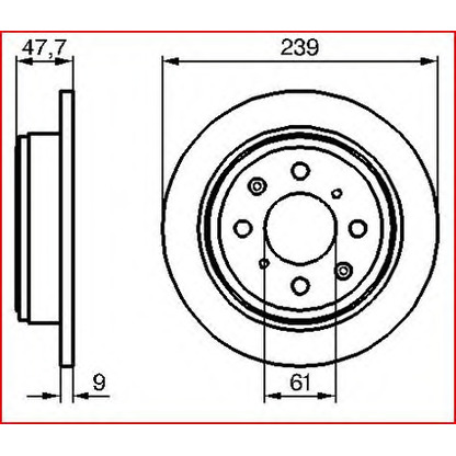 Photo Brake Disc VEMA 98743