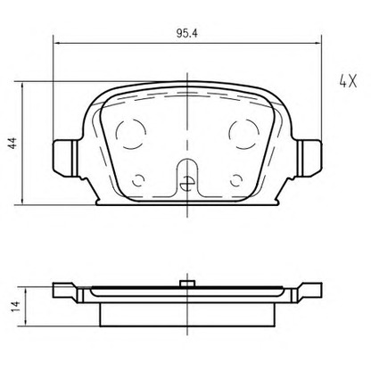 Foto Kit pastiglie freno, Freno a disco VEMA K617800