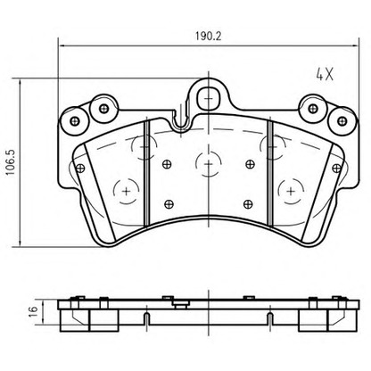 Photo Brake Pad Set, disc brake VEMA K632000