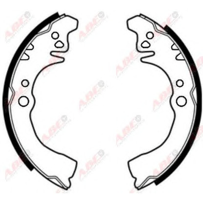 Photo Brake Shoe Set ABE C06017ABE