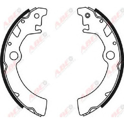 Photo Brake Shoe Set ABE C08003ABE