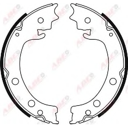 Photo Brake Shoe Set, parking brake ABE C08028ABE