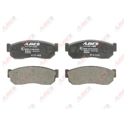 Photo Brake Pad Set, disc brake ABE C11001ABE