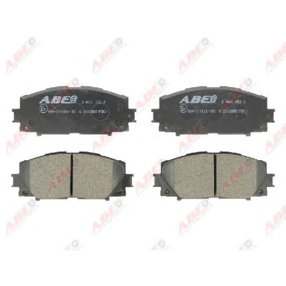 Photo Brake Pad Set, disc brake ABE C12113ABE