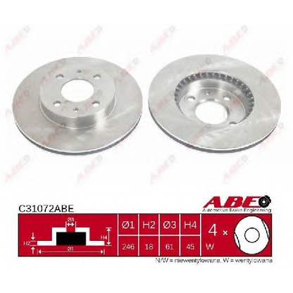 Photo Brake Disc ABE C31072ABE