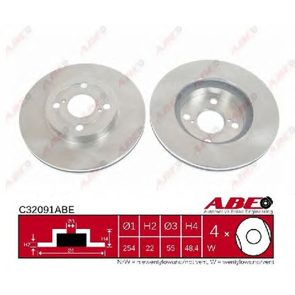 Photo Brake Disc ABE C32091ABE