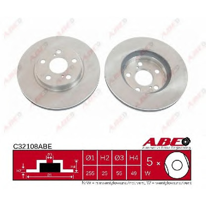 Photo Disque de frein ABE C32108ABE