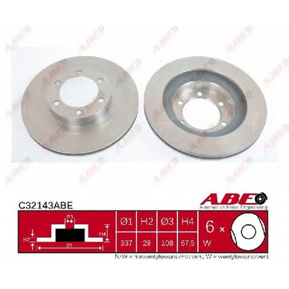 Photo Disque de frein ABE C32143ABE