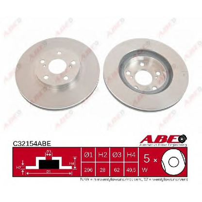 Foto Disco  freno ABE C32154ABE