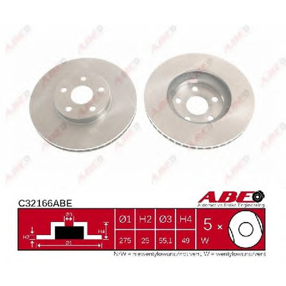 Photo Brake Disc ABE C32166ABE