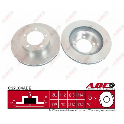 Photo Brake Disc ABE C32184ABE