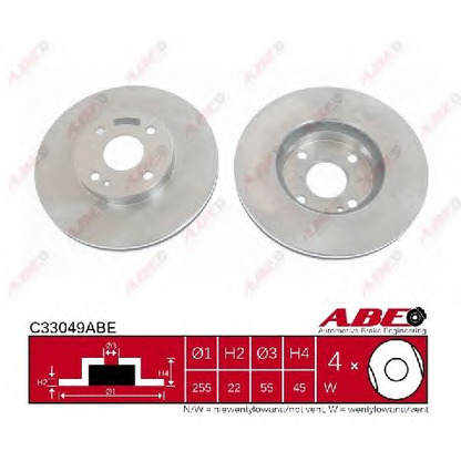 Photo Brake Disc ABE C33049ABE