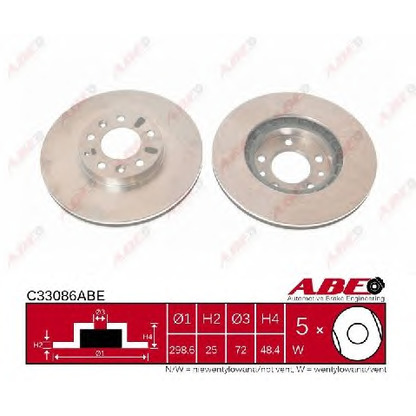 Photo Brake Disc ABE C33086ABE