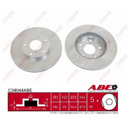 Photo Brake Disc ABE C34044ABE