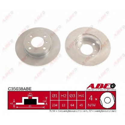 Photo Brake Disc ABE C35038ABE