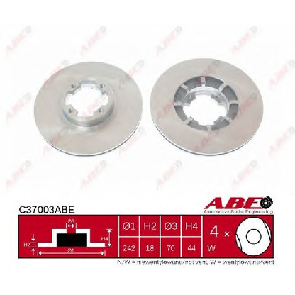 Photo Brake Disc ABE C37003ABE