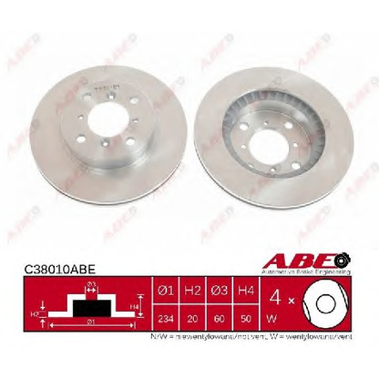Photo Disque de frein ABE C38010ABE