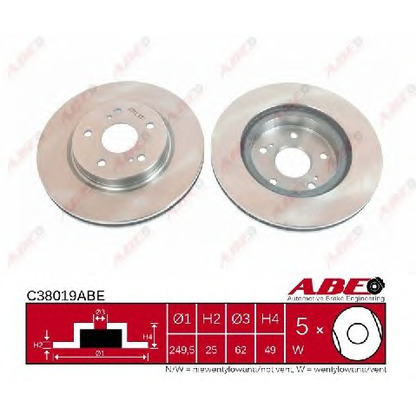 Photo Brake Disc ABE C38019ABE