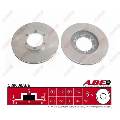 Photo Brake Disc ABE C39009ABE