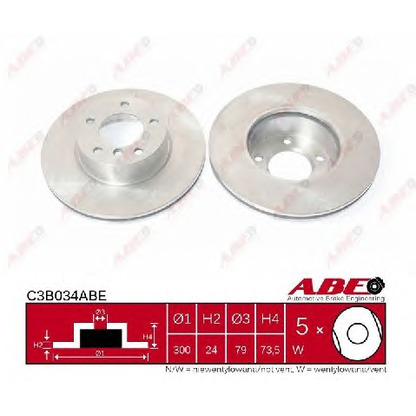 Photo Disque de frein ABE C3B034ABE