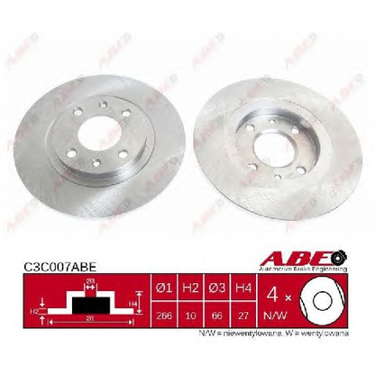 Photo Brake Disc ABE C3C007ABE