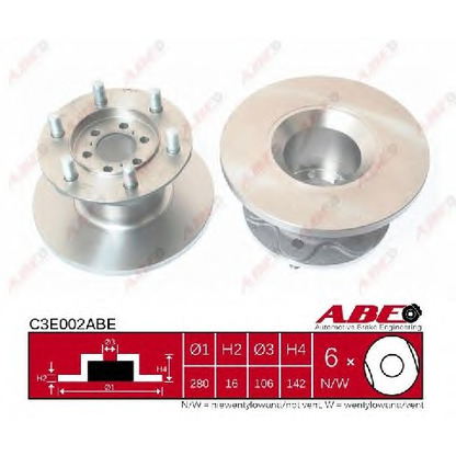 Photo Brake Disc ABE C3E002ABE