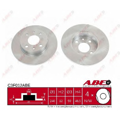 Photo Brake Disc ABE C3F012ABE