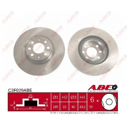 Photo Disque de frein ABE C3F029ABE