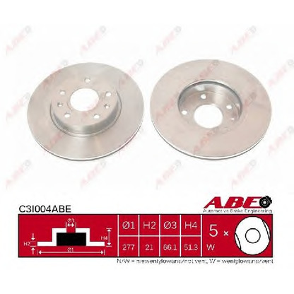 Photo Disque de frein ABE C3I004ABE