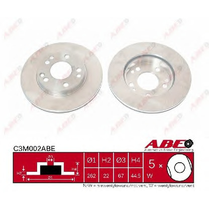 Photo Disque de frein ABE C3M002ABE