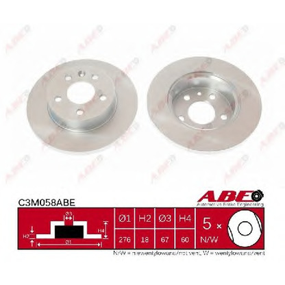 Photo Brake Disc ABE C3M058ABE