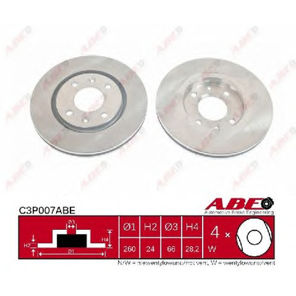 Photo Brake Disc ABE C3P007ABE