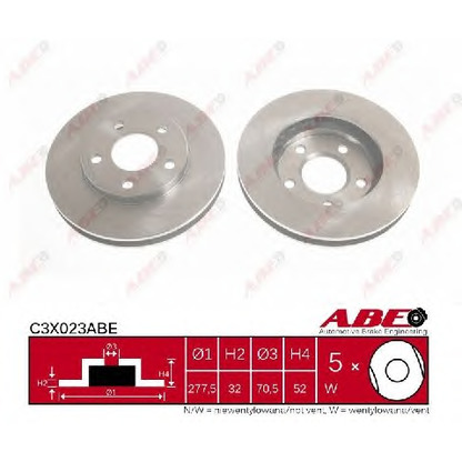 Photo Brake Disc ABE C3X023ABE