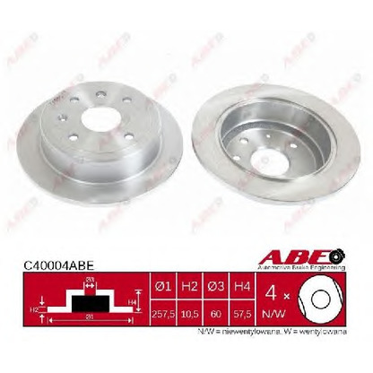 Photo Brake Disc ABE C40004ABE