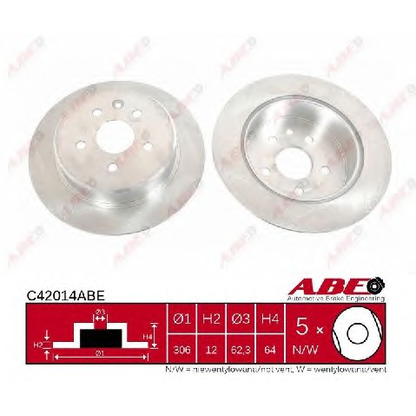 Photo Brake Disc ABE C42014ABE