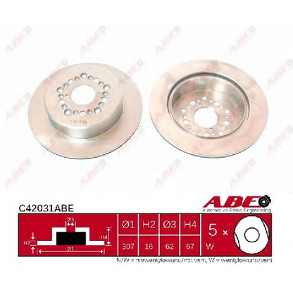 Photo Brake Disc ABE C42031ABE