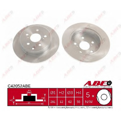 Photo Brake Disc ABE C42052ABE