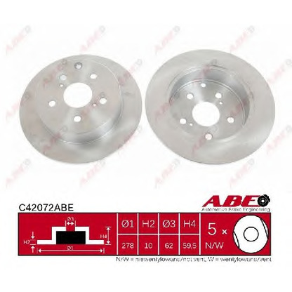 Photo Brake Disc ABE C42072ABE