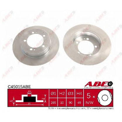 Photo Brake Disc ABE C45015ABE