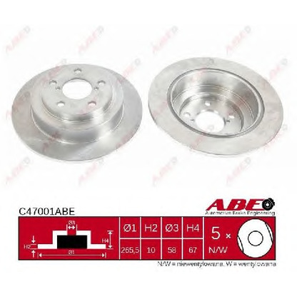 Photo Brake Disc ABE C47001ABE