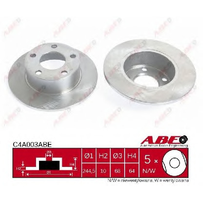 Photo Brake Disc ABE C4A003ABE