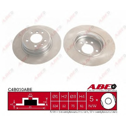 Photo Disque de frein ABE C4B010ABE