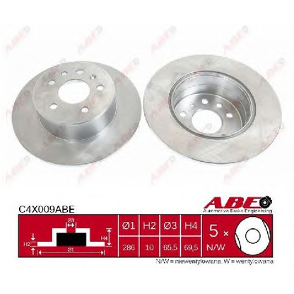 Photo Brake Disc ABE C4X009ABE