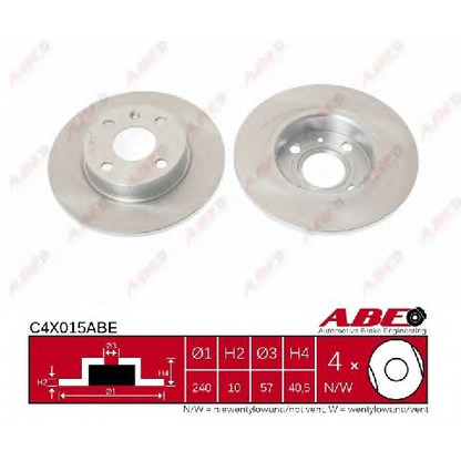 Photo Brake Disc ABE C4X015ABE