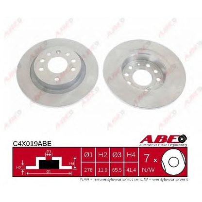 Photo Brake Disc ABE C4X019ABE