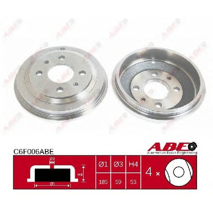 Photo Brake Drum ABE C6F006ABE